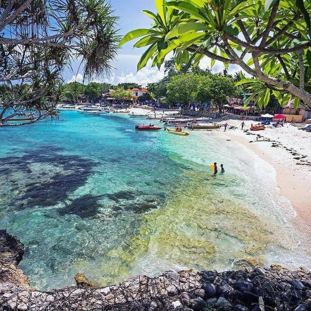 Ocean Hostel Ceningan Island Exterior foto